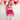 Pink Glitter Heart Cape