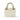 Heart Quilted Handled Purse | Ivory