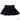 Gathered Skort | Black Shimmer