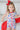 CL Two Piece Short Pajama Set | Red, White & Cool